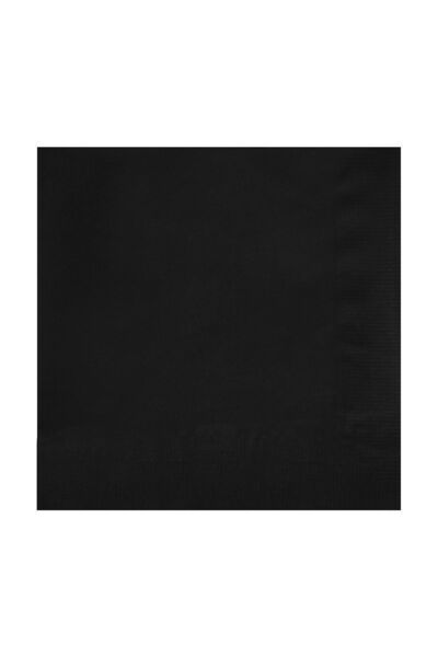 Story 33x33 Cm 2 Katlı 20'li Desenli Siyah Renkli Kağıt Peçete