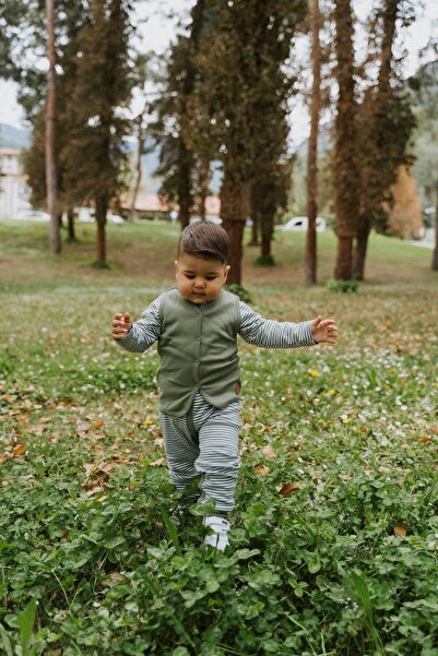molica baby Çift Taraflı Bebek Yelek Organik Pamuk