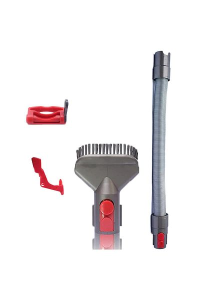 FilterHauz Dyson V10 V11 Cleaning Head Set - Hose, Brush End and Triggers Compatible
