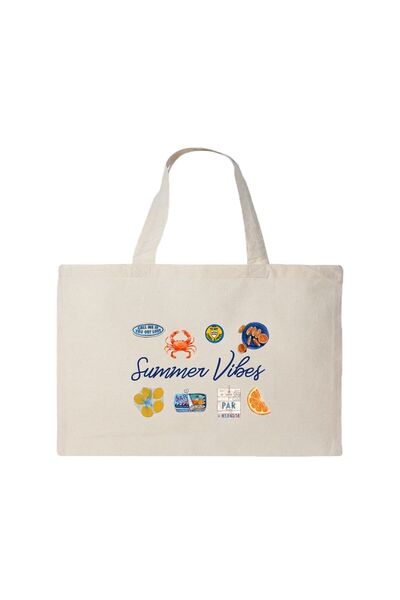LWP Shop Kanvas Plaj Çantası Büyük