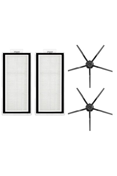 Mija مجموعة مرشحات متوافقة مع Roborock Q7 Max باللون الأسود - Liteset