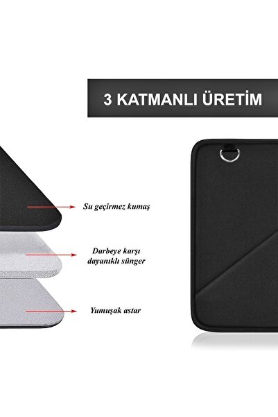 Boldy Водонепроникна сумка для ноутбука з ременем - для руки та плеча, 15-15,6 дюймів