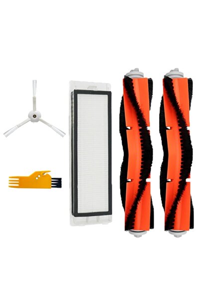 Mija Xiaomi Mi Robot 1s - مجموعة فلتر وفرشاة بديلة متوافقة مكونة من 5 قطع