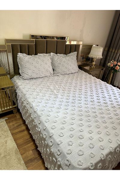 ÖZDEM HOME Pompon 3-Piece Set Bedspread - Double