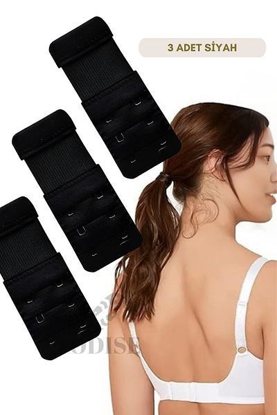 ODISE 3 bucăți atașament extensie sutien cu 2x3 cârlige - elastic (agraf)