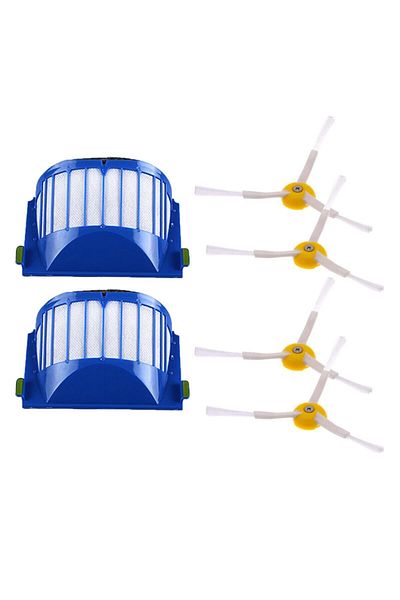 FilterHauz Replacement Filter and Brush Set Compatible with I-robot Roomba 614 645 650 655 - 6 Pieces