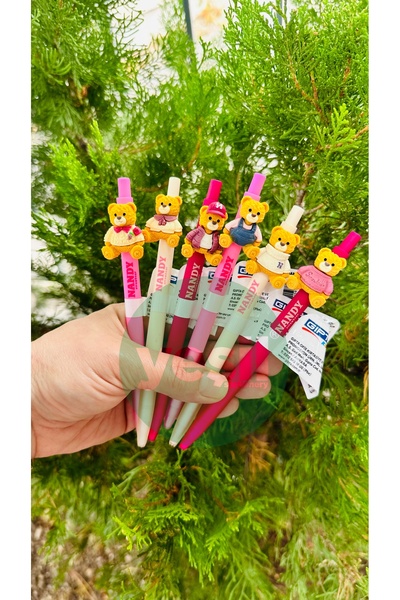 YEŞİL KIRTASİYE قلم ناندي 0.7 سن لطيف على شكل دب - قطعة واحدة