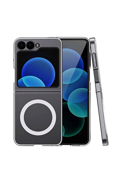 Newon حافظة لهاتف جالاكسي Z فليب 6/فليب Z 6 ماجسيف من السيليكون المغناطيسي