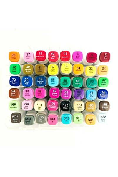 Ümraniye Hobi Sanat Silky Touch Marker Art 48 Adet Kutulu Kalem Seti