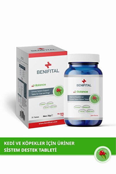 Benifital Kısır Kedilere Özel Üriner Sistem Destek Seti Sterile Paste ve U-Balance Tablet Kısırlaştırılmış