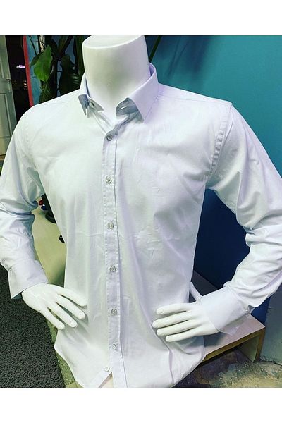 CLASSO Cotton Lycra Plain Shirt