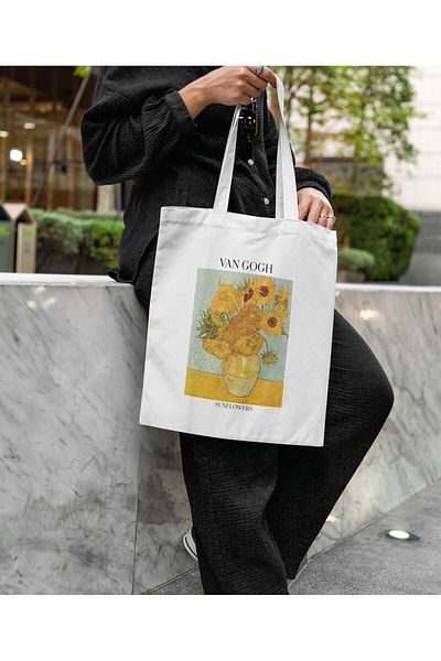 daystore Van Gogh Sunflower - υφασμάτινη τσάντα