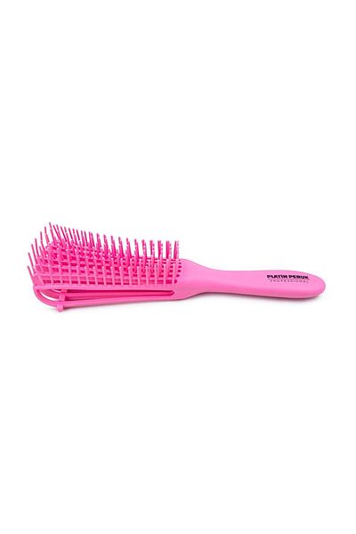 Platin Peruk Detangling Adjustable Hair Brush Pink Comb