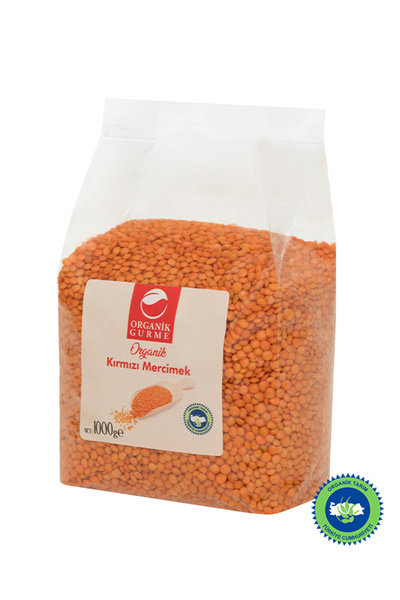 Organik Gurme Organik Kırmızı Mercimek 1000 gr