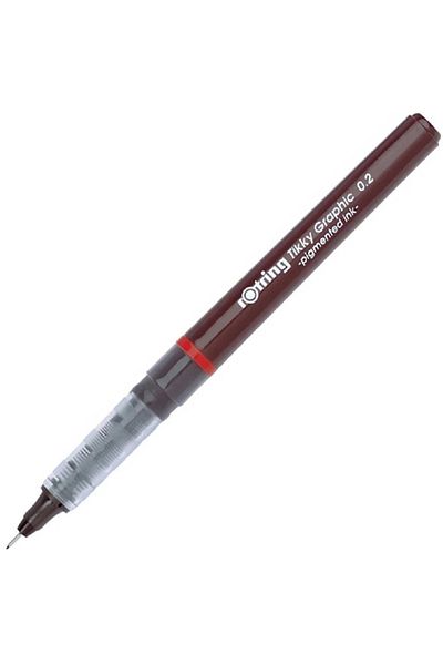 Rotring Technical Drawing Pen - 0,2mm, 3 Pieces