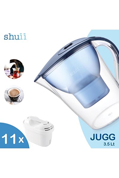 Shuii Jugg I Su Arıtma Sürahisi + 11 adet Filtre I Pure+ ve Maxtra+ Filtreler...