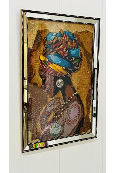 TubArt Gallery Elmas Mozaik Puzzle Afrikalı Kadın Tablo