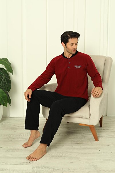 Akasya Erkek Cepli Kışlık Polar Pijama Takımı 2248