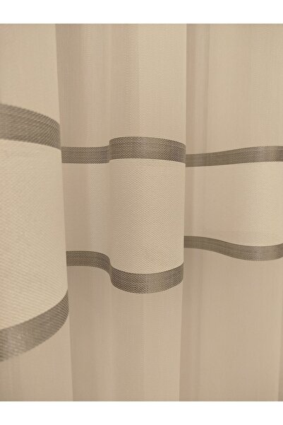 BNR HOME STORE Non-Wrinkle Tulle - Gray Transition Slub 1/2,50 Pleat