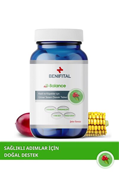 Benifital U-Balance Tablet Kedi ve Köpekler için Üriner Sistem Destekleyici Vitamin Tablet