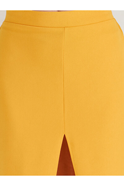 Athena By Styli Lapel Collar Neck Top & Midi Skirt Co-Ords