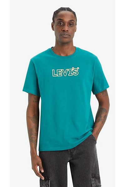 Levis Ανδρικό μπλουζάκι με πράσινη χαλαρωτική εφαρμογή A2082-0202