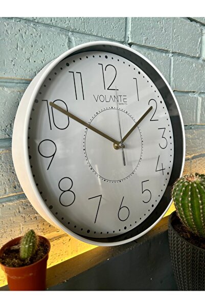 Puzzle Store TR VOLANTE Modern Duvar Saatleri QUEENLY Serisi 30 cm Ø Gerçek C...