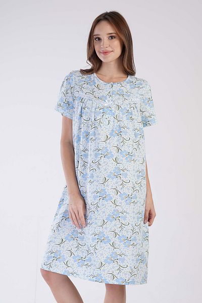 VİENETTA Women's Cotton Short Sleeve Nightgown - 161380
