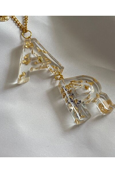 TATLIŞ El yapımı Epoksi çift harf araba dikiz aynası süsü , harf seçilebilir