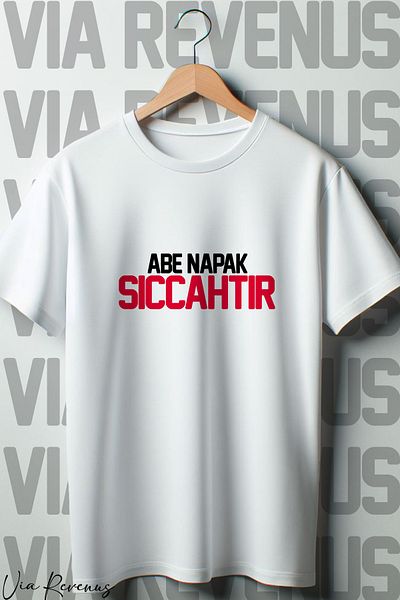 Vordevia Μπλουζάκι Napak is Hot Printed Oversize - Crew Neck