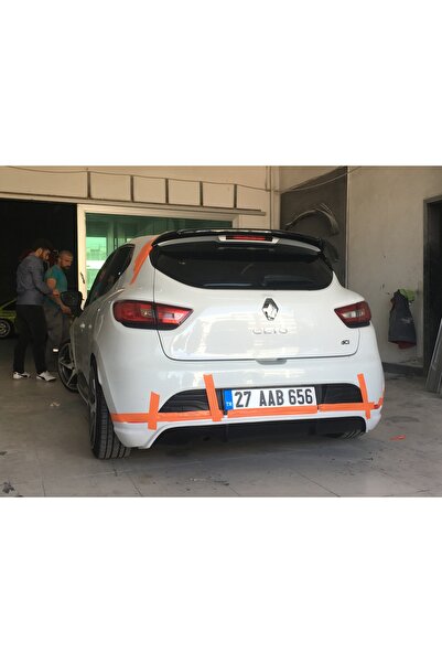 Fifty Tunning RENAULT CLİO4 ARKA TAMPON EKİKARLIK DİFİZÖR FİBER BOYASIZ