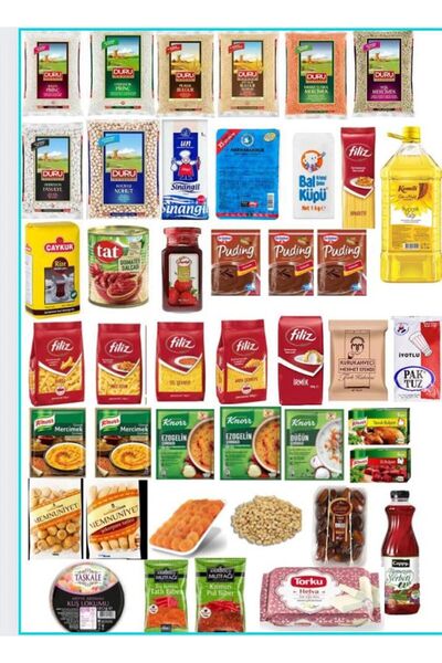 Duru KOPYA - 4 lt Ayçiçek Yağı Maksi Boy Ramazan Kumanya Erzak Avantaj Paketi...