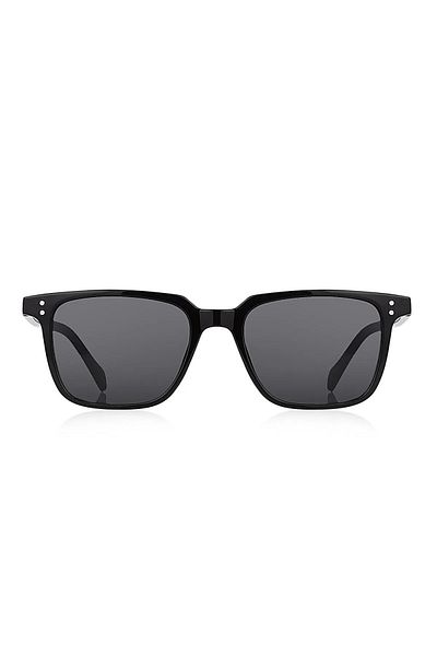 The Collection Black Unisex Sunglasses