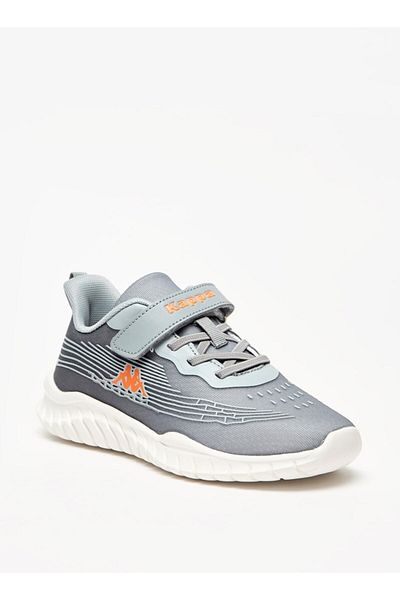 Kappa Boys' Logo Detail Sports Shoes with Hook and Loop Closure