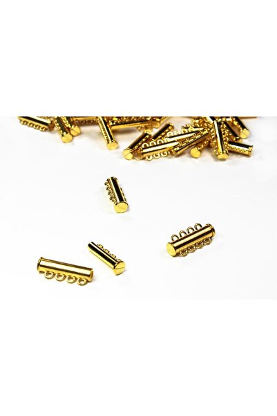 Prestij Boncuk Culoare galbenă - Clemă magnetică cu patru inele pentru colier...