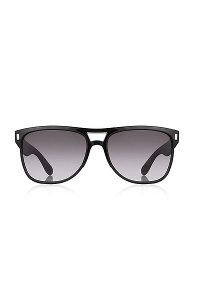 The Collection Black Unisex Sunglasses