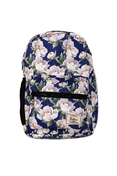 ICONE BAG Σακίδιο πλάτης με μπλε λουλούδι