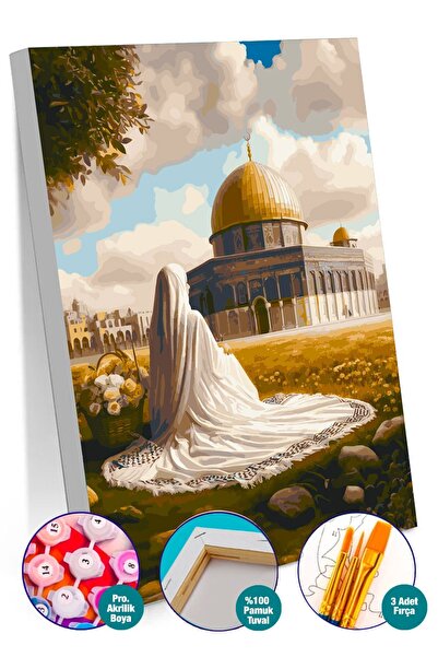 Picasso World Hobby Art Sayılarla Boyama Numaralı Tuval Seti Fırça Boya Dahil...