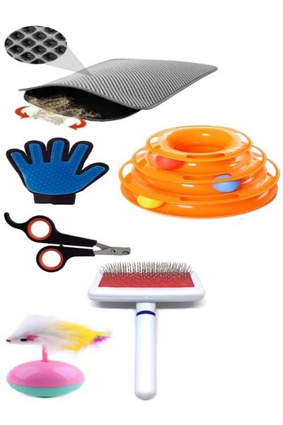 Petkit 6-Piece Cat Care and Toy Set
