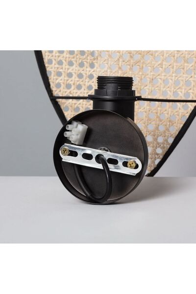 Fico Home Modern Hasır Kablosuz Tak Çalıştır Ledli Pilli Aplik Hazeran Hasır Aplik