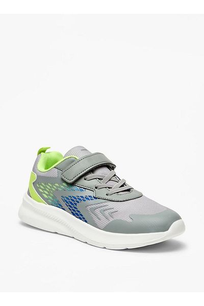 Dash Colourblock Sports Shoes with Hook and Loop Closure