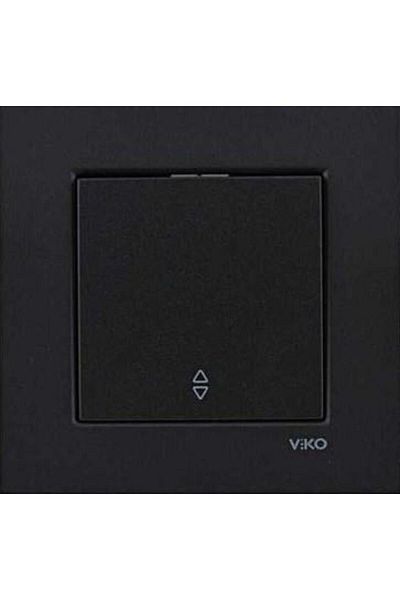 VİKO Viko Novella Black Colored Vavien Switch Black Including Frame