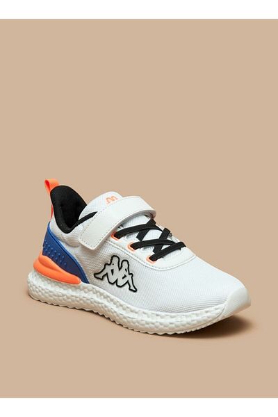 Kappa Boys' Panelled Sports Shoes with Hook and Loop Closure
