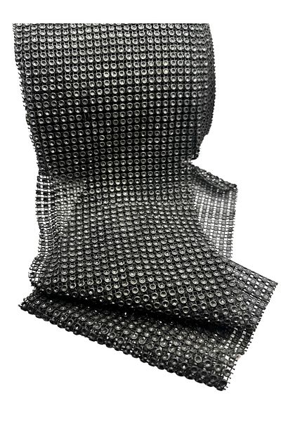 BukiroAtelier Shiny Enli Black Stone Strip - 2 Meters, 11 Cm