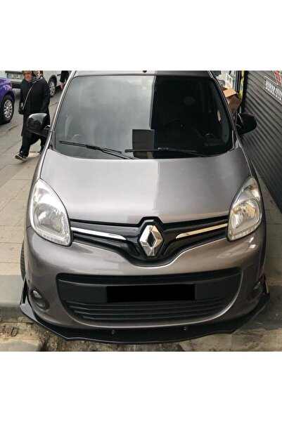 ElitTuning Renault Kangoo Ön Lip Ön Tampon Eki Parlak Siyah 3 Parça Plastik