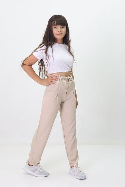 GZT TEKSTİL Linen Trousers - Girl's Fabric