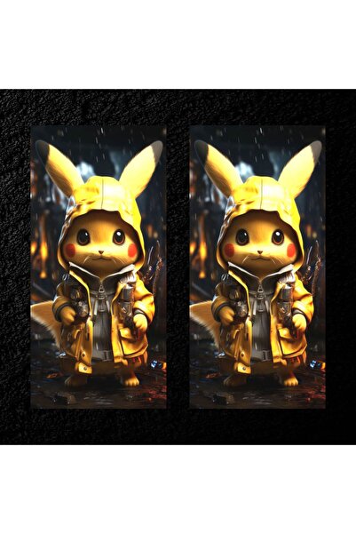 Modifiye Fabrikası ARAÇ KAPI DİREĞİ KAPLAMA FOLYOSU - UV BASKILI - 2'Lİ SET -...