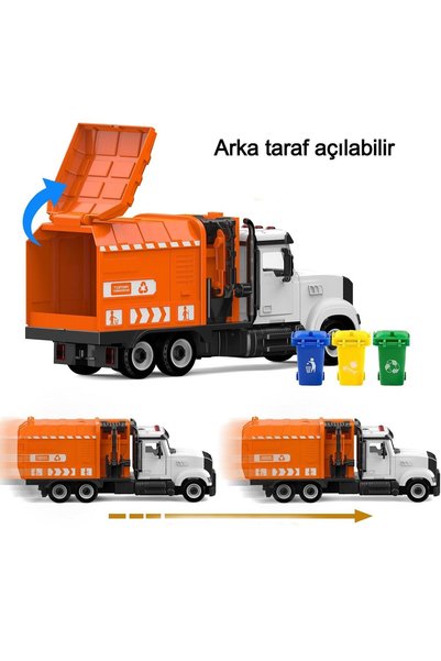 ctoy Işıklı Sesli Sök Tak Oyuncak Çöp Kamyonu YW9083A