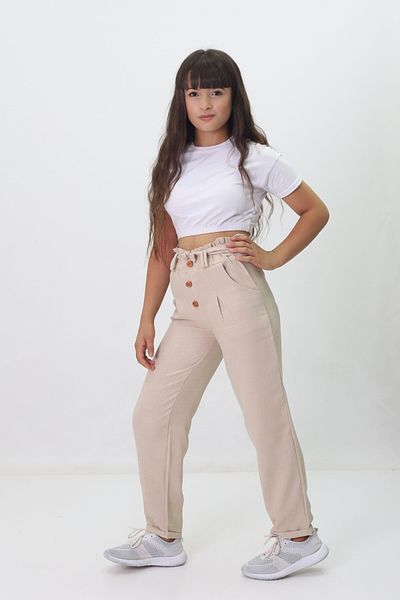 GZT TEKSTİL Linen Trousers - Girl's Fabric