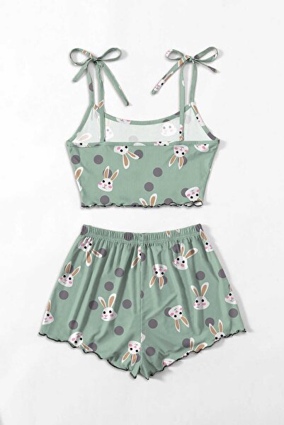 PEMBİŞ HOMEWEAR Rabbit 2 Li Ultrasoft Şort Takımı